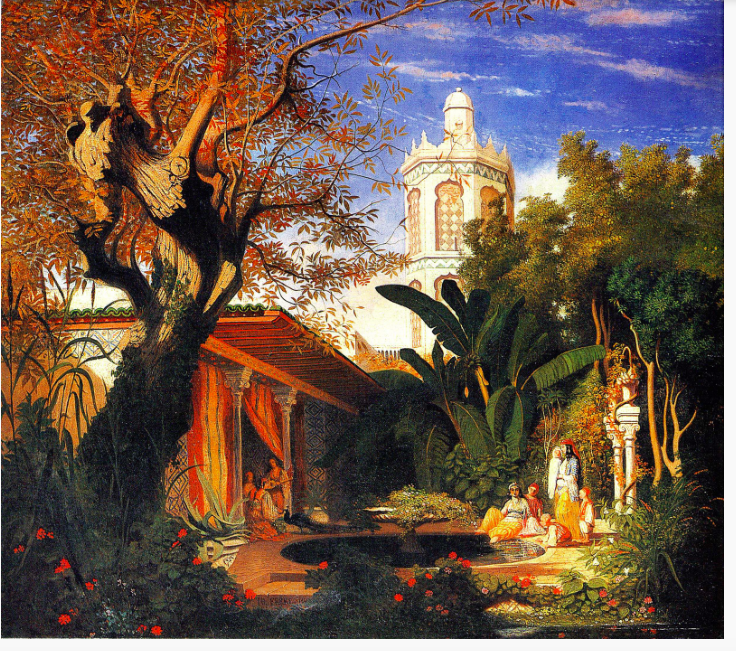 jardins-du-palais-du-dey-a-alger-par-theodore-frere